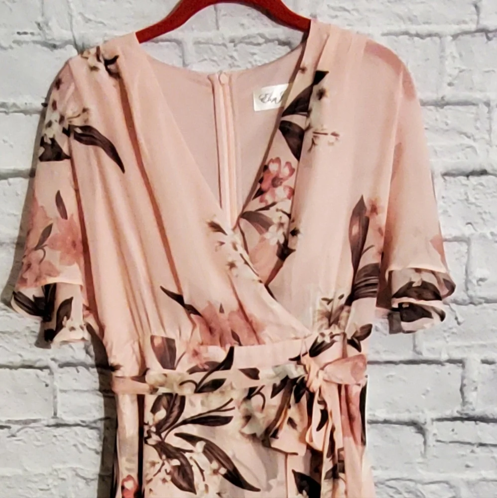 💝Eliza J Hi-Lo Blush Maxi Dress - Picture 3 of 14